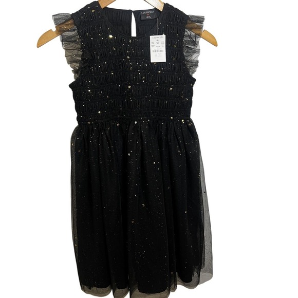 Crewcuts Other - NWT Crew Cuts Girls Sz 10 Black Star flutter-sleeve dress Crewcuts